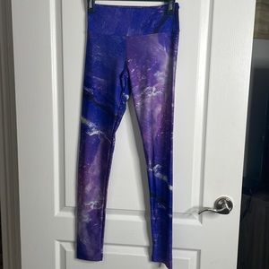 Goldsheep Purple Ombré Galaxy Print Leggings